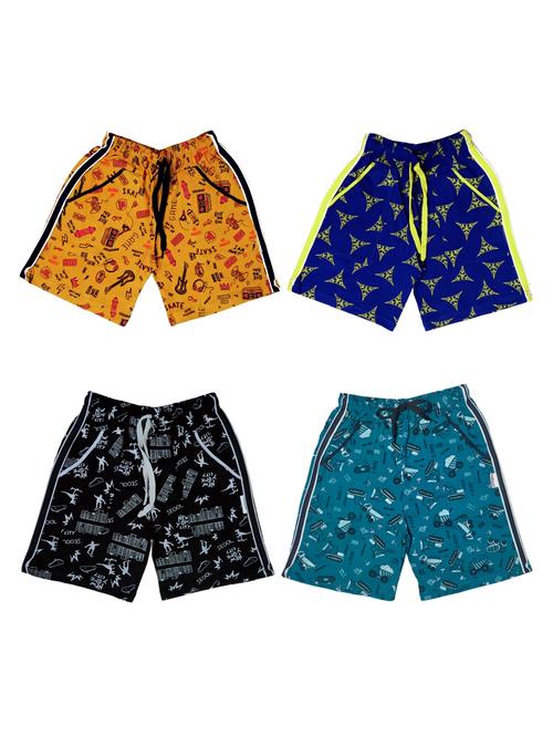 kids pack of 4 printed shorts  - 21345136 -  Standard Image - 0