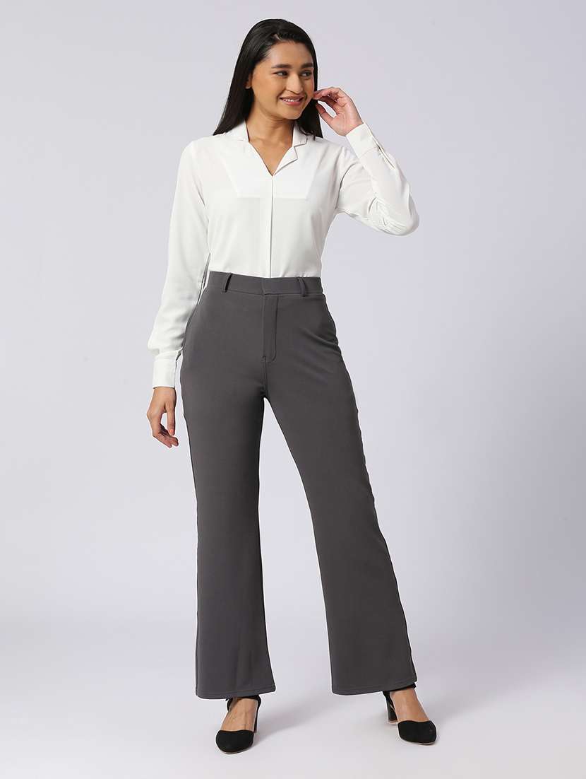 women white cotton blend shirt top - 21345155 -  Standard Image - 3