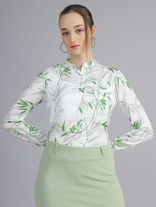 women white satin regular shirt - 21345161 - Standard Image - 0