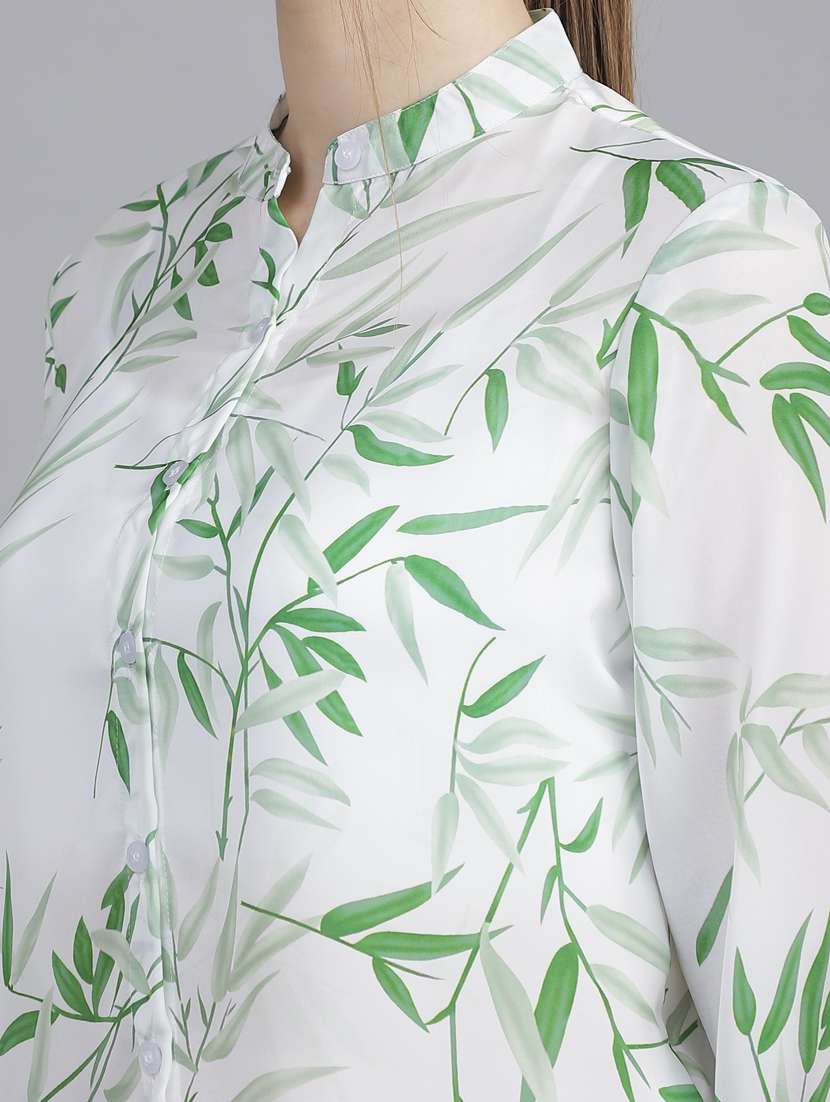 women white satin regular shirt - 21345161 - Standard Image - 5