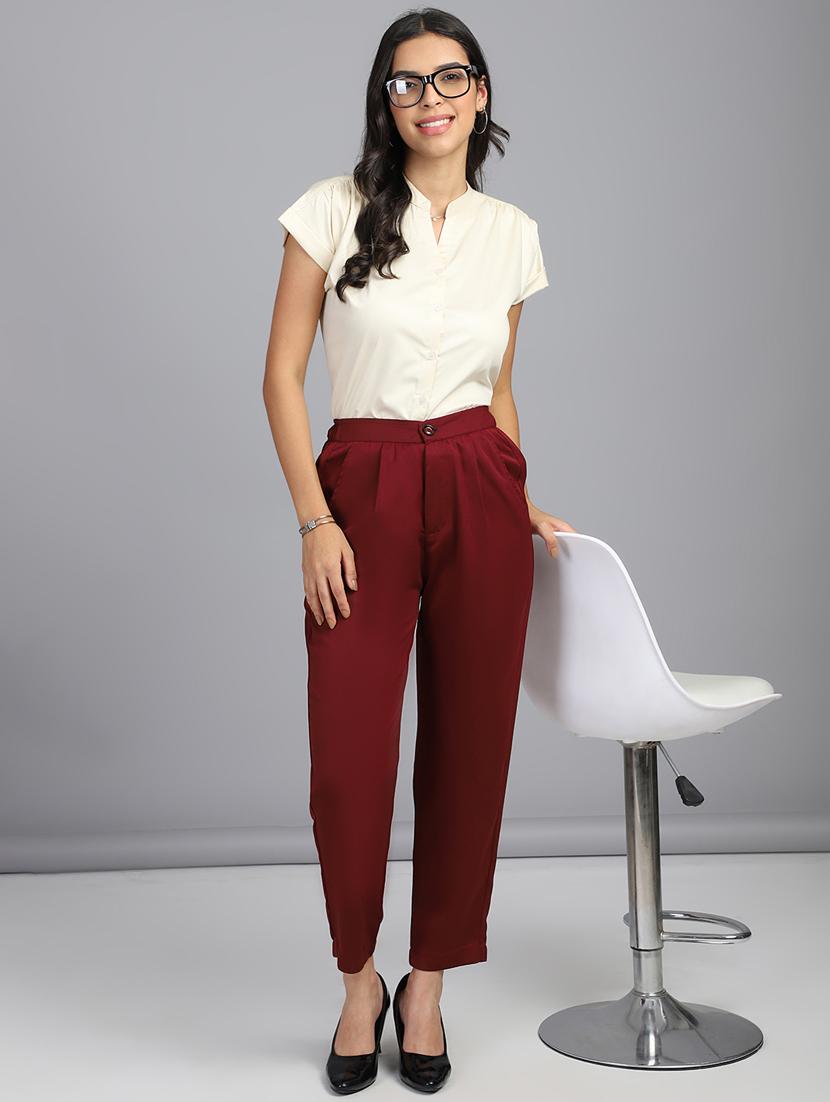 women cream cotton blend regular shirt - 21345168 - Standard Image - 3
