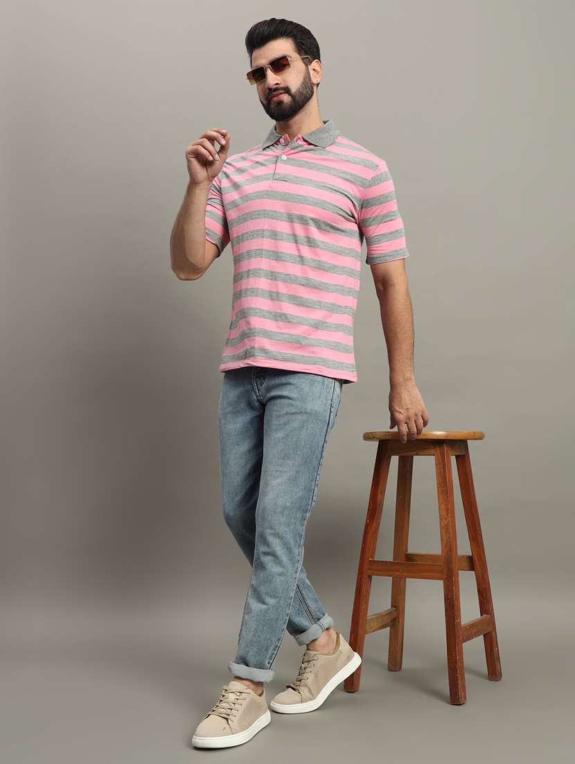 men striped polo t-shirt - 21345275 -  Standard Image - 3