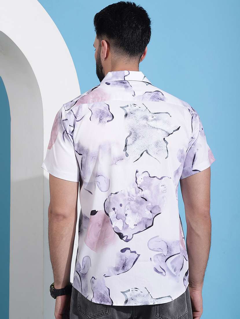 men printed casual shirt - 21345397 -  Standard Image - 3