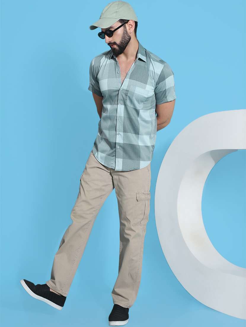 men checkered cotton casual shirt - 21345458 -  Standard Image - 3