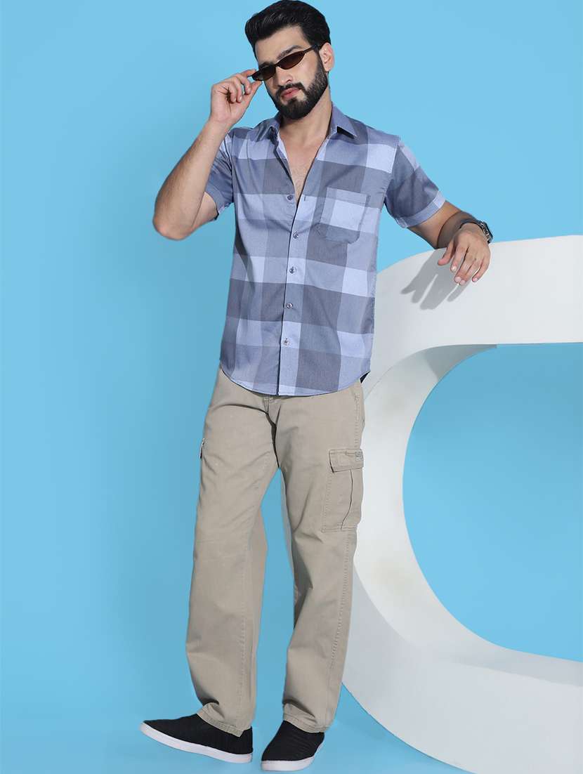 men checkered cotton casual shirt - 21345459 - Standard Image - 3