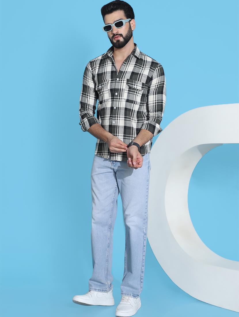 men checkered cotton casual shirt - 21345462 - Standard Image - 3