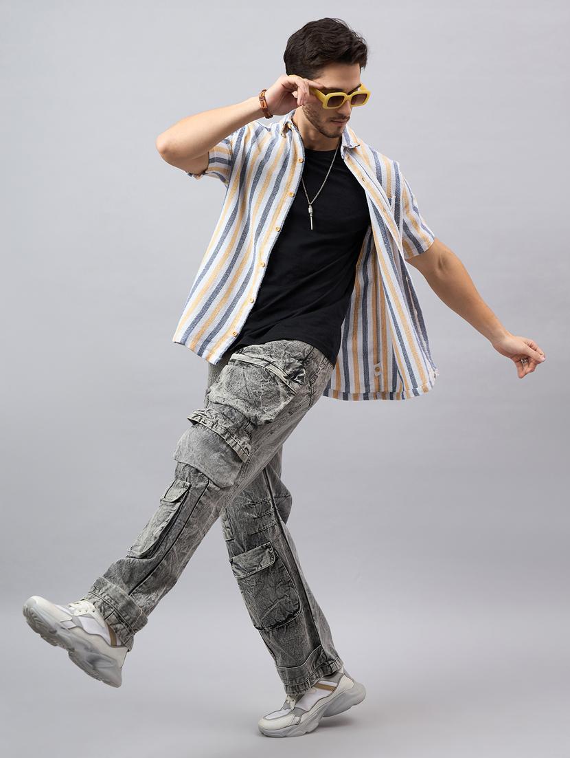 men short sleeves casual shirts - 21345563 - Standard Image - 3