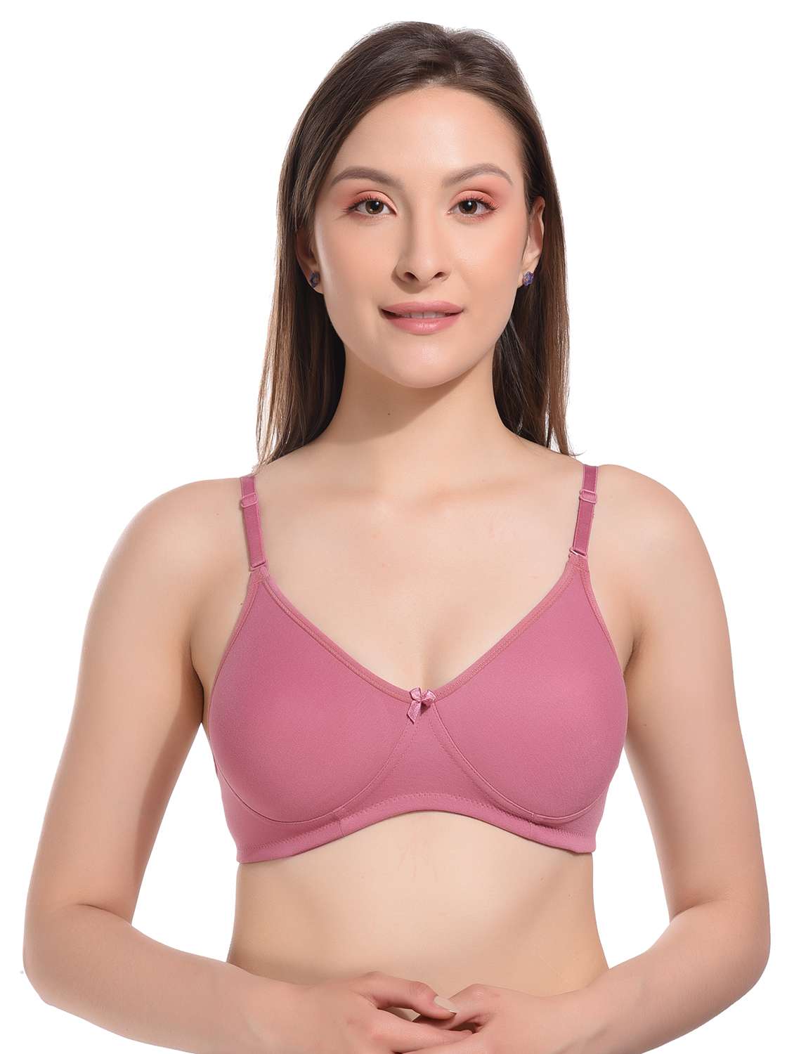 women solid lightly padded t-shirt bra