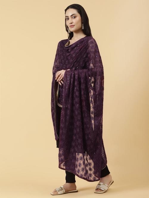 women embroidered dupatta - 21345596 -  Standard Image - 0