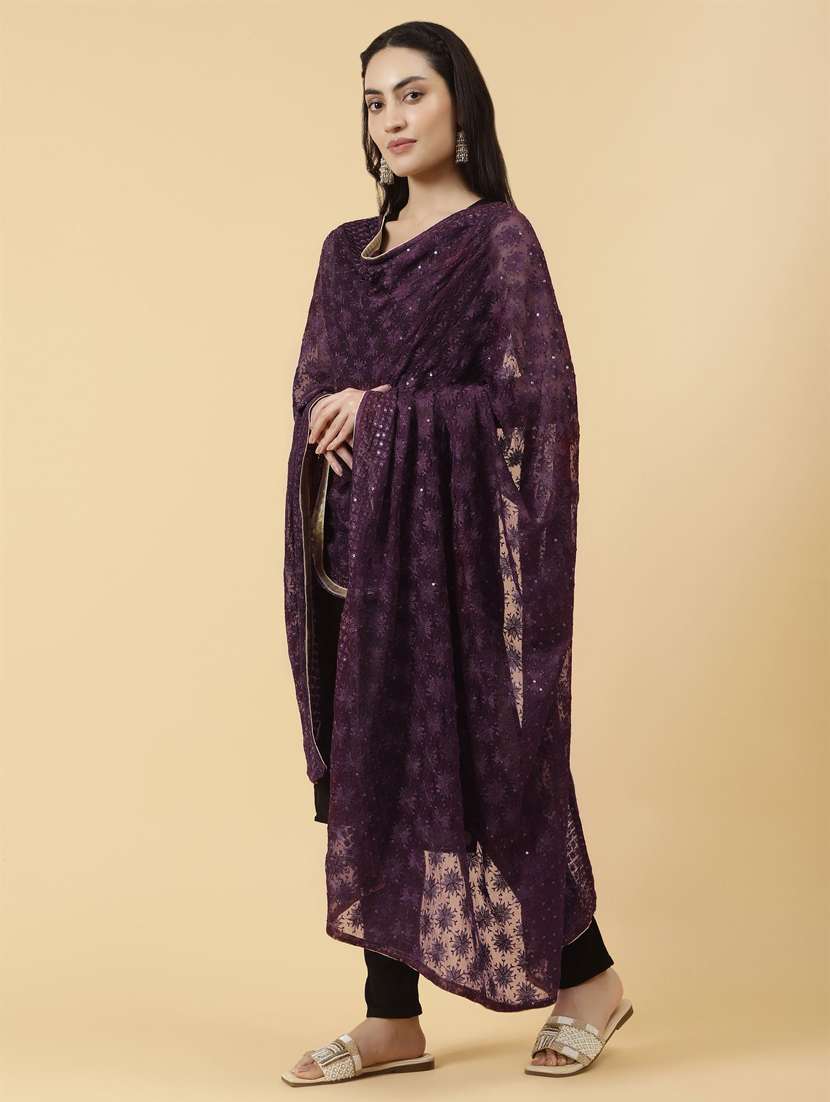women embroidered dupatta - 21345596 -  Zoom Image - 0