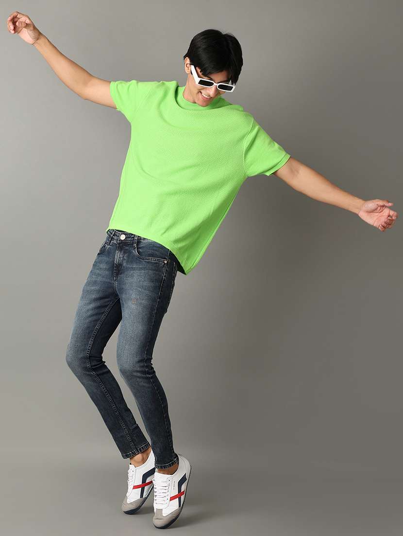 men crew neck plain t-shirt - 21347283 -  Standard Image - 3