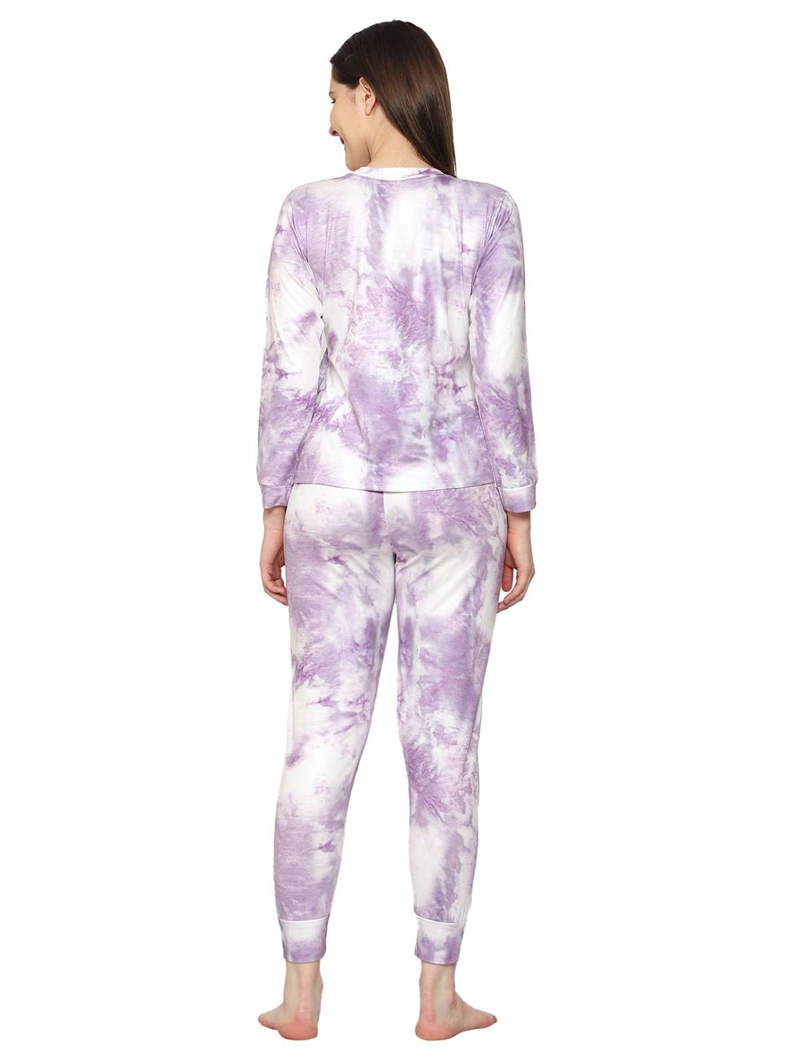 women printed pyjama nightwear set - 21348653 -  Standard Image - 3