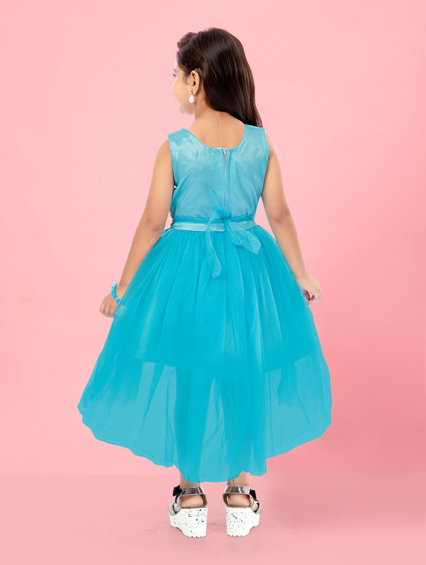 girls printed high low frock - 21348811 - Standard Image - 3