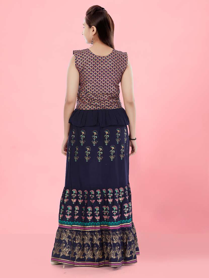 girls self-designed lehenga choli - 21348843 -  Standard Image - 3