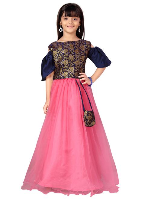 girls solid stitched lehnga choli - 21348878 -  Standard Image - 0