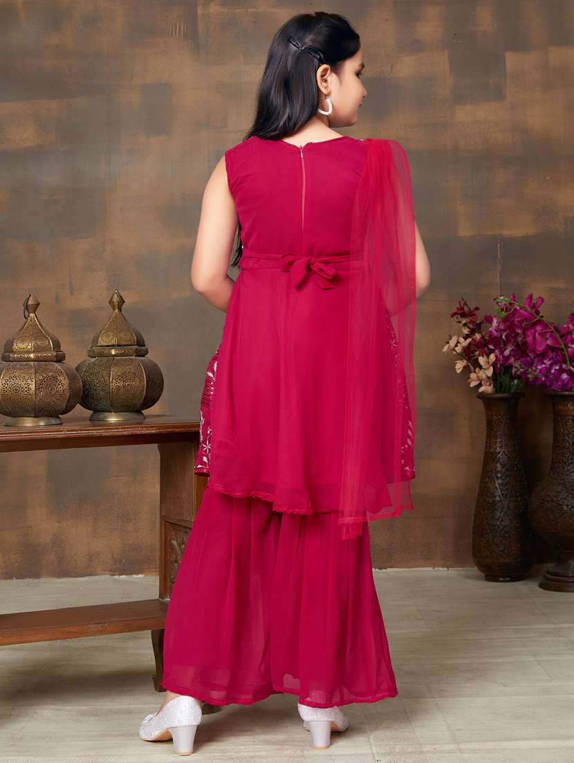 girls top and bottom ethnic wear sets - 21349094 -  Standard Image - 3