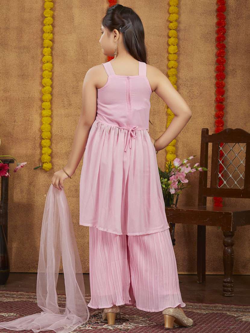girls top and bottom ethnic wear sets - 21349175 - Standard Image - 3