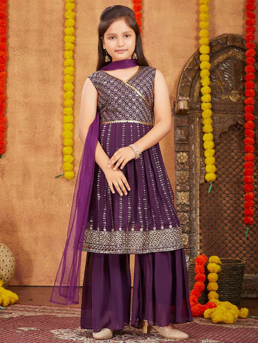 girls top and bottom ethnic wear sets - 21349184 -  Zoom Image - 0