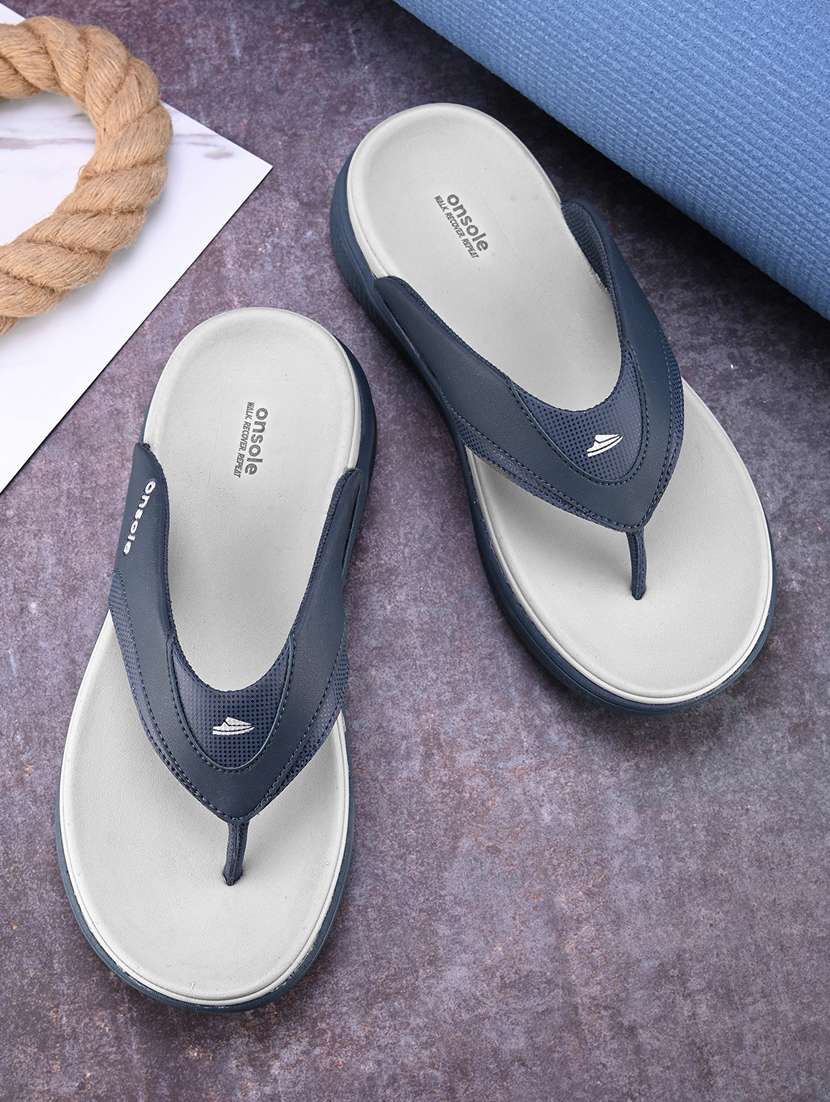 men solid flip flop