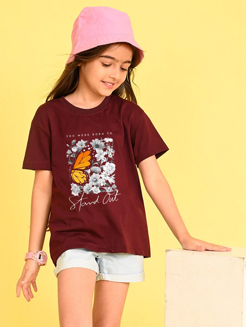 front print short sleeves round neck tee - 21349919 -  Zoom Image - 0