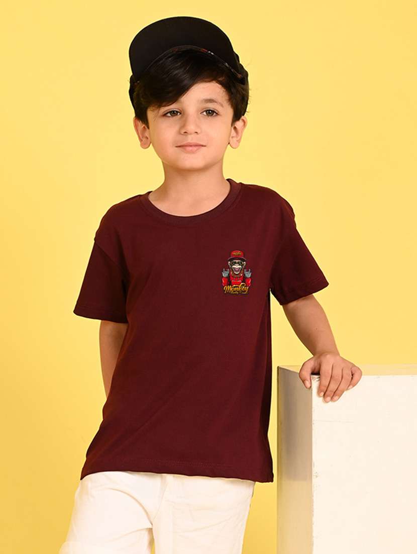 boy's round neck oversized t-shirt - 21350026 -  Zoom Image - 0