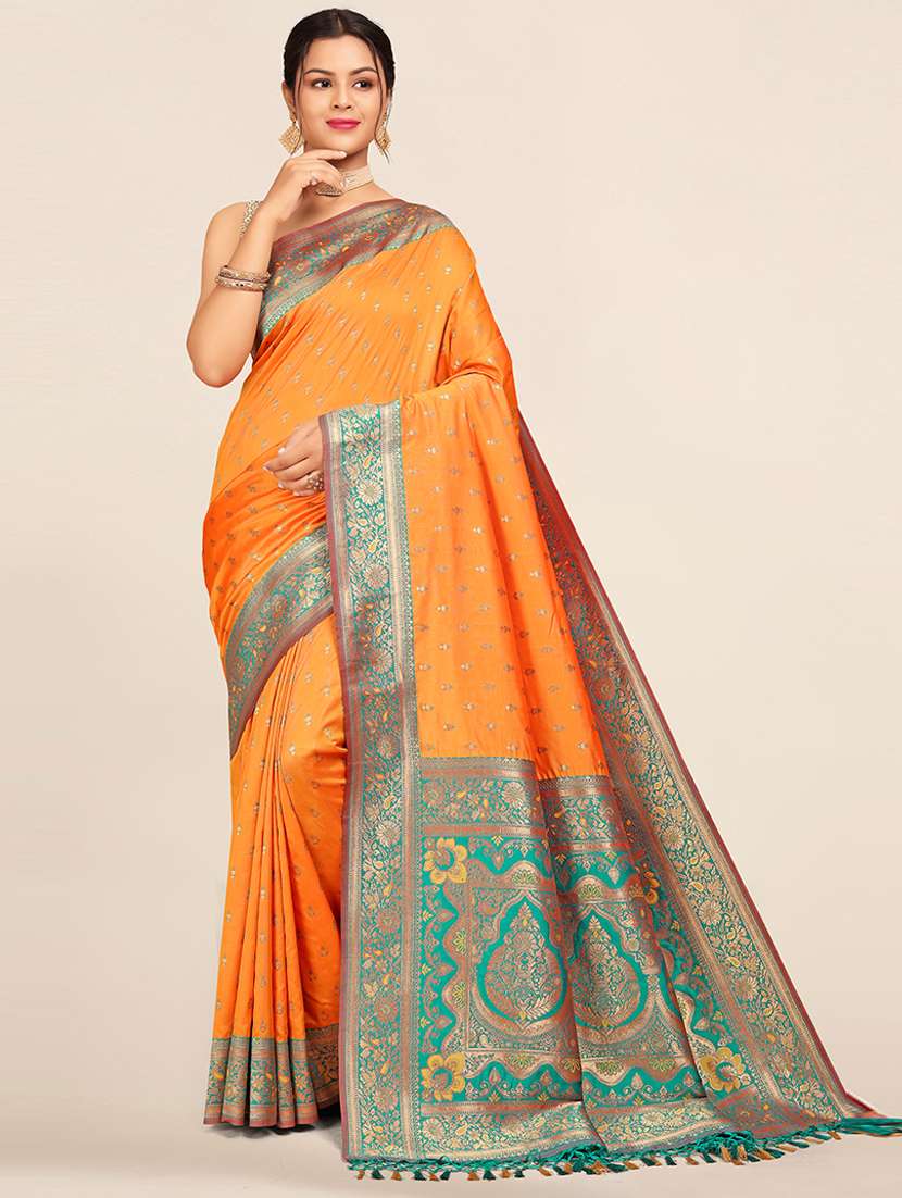 women self design banarasi saree - 21350206 - Zoom Image - 0