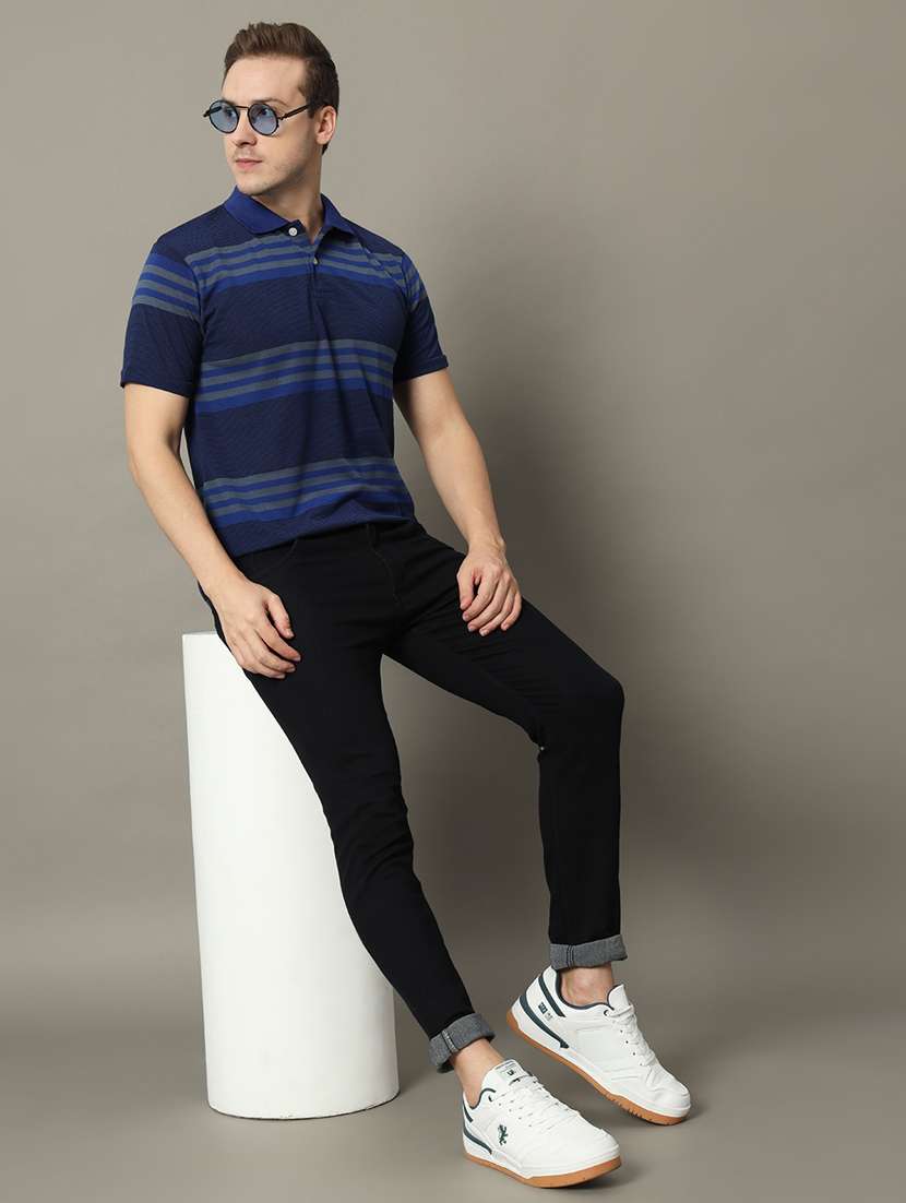 men striped polo t-shirt - 21350388 -  Standard Image - 3