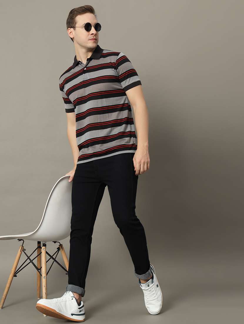 men striped polo t-shirt - 21350393 -  Standard Image - 3