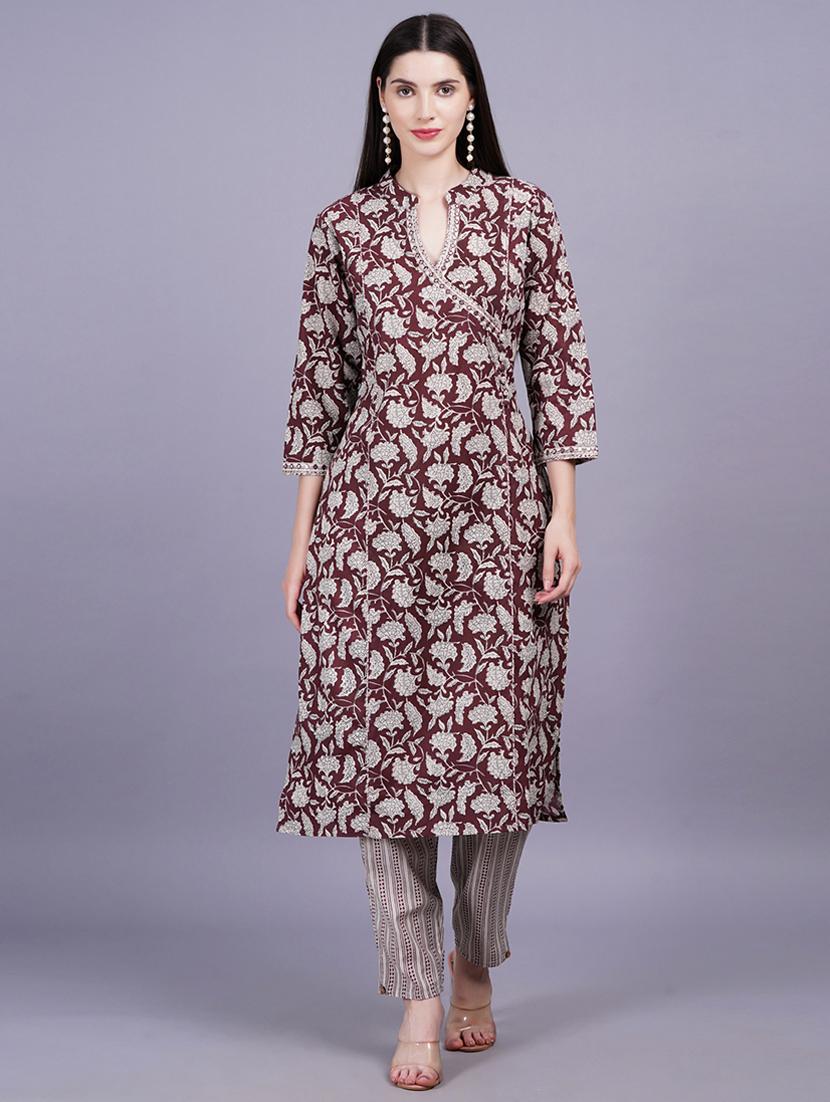 women printed kurta pant with dupatta set - 21350575 - Standard Image - 3