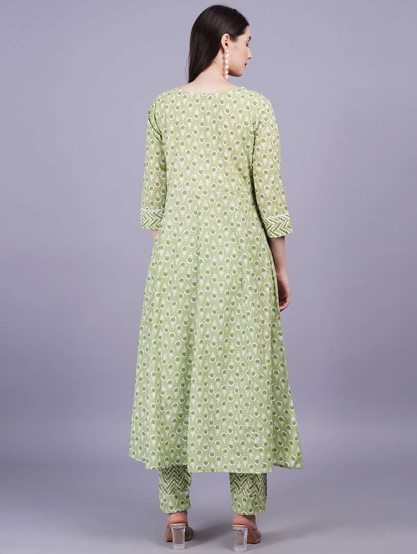 women printed kurta and pant with dupatta set - 21350619 -  Standard Image - 5