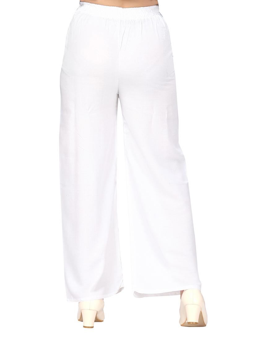 girls mid-rise solid palazzo - 21350673 - Standard Image - 3