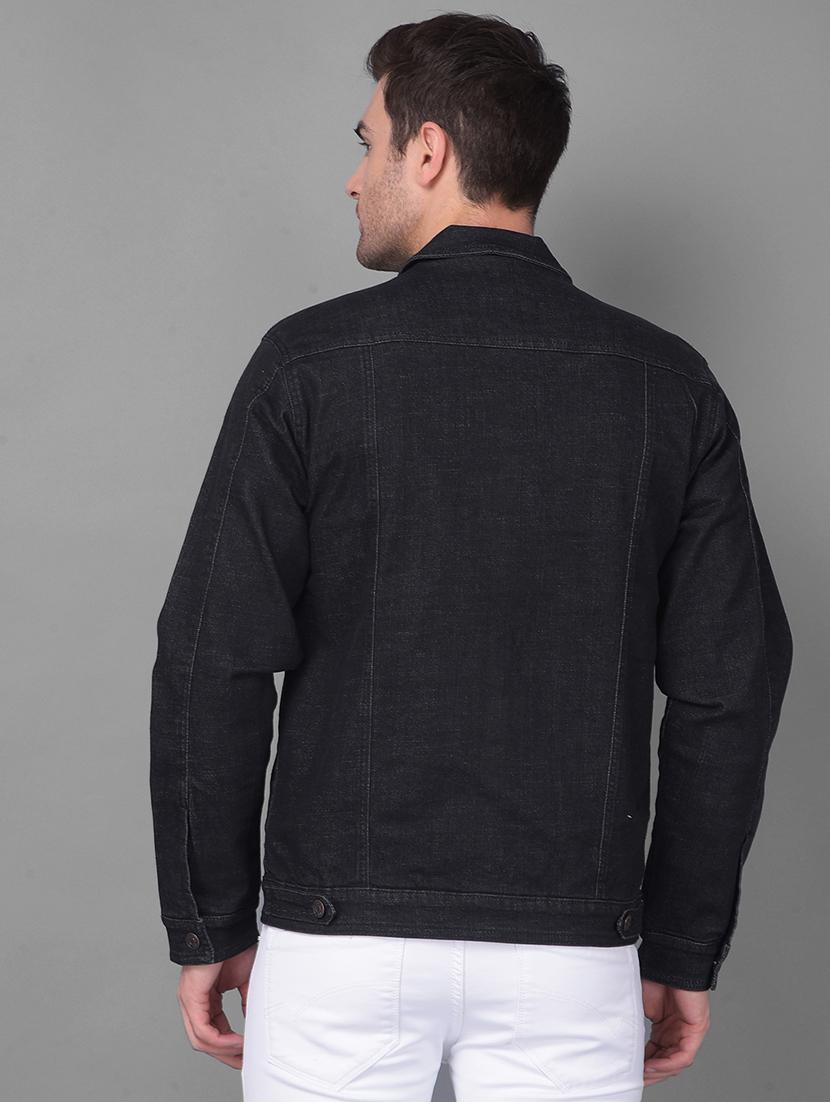 men long sleeved denim casual jacket - 21351136 - Standard Image - 3