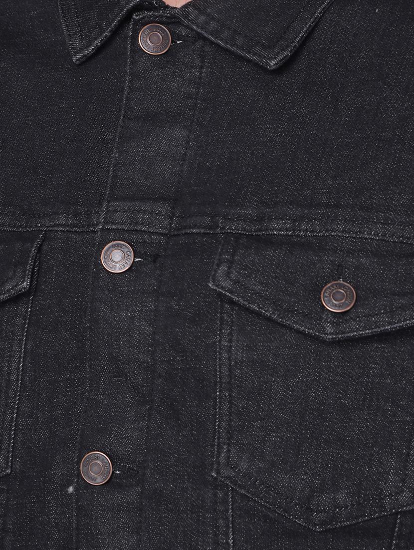 men long sleeved denim casual jacket - 21351136 - Standard Image - 5