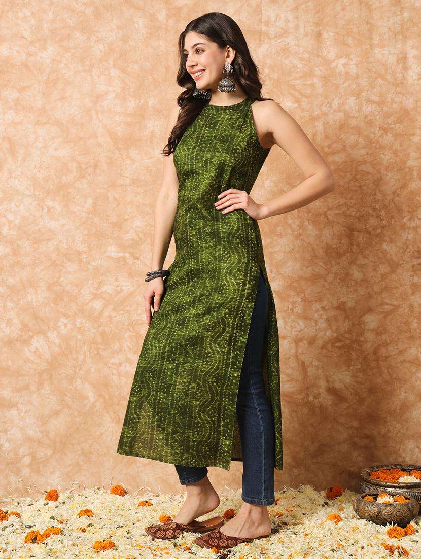 women printed straight kurta - 21351183 -  Standard Image - 3