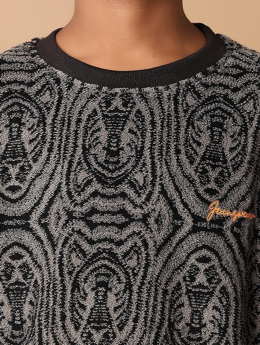 boys self design long sleeve sweater - 21351786 - Standard Image - 5