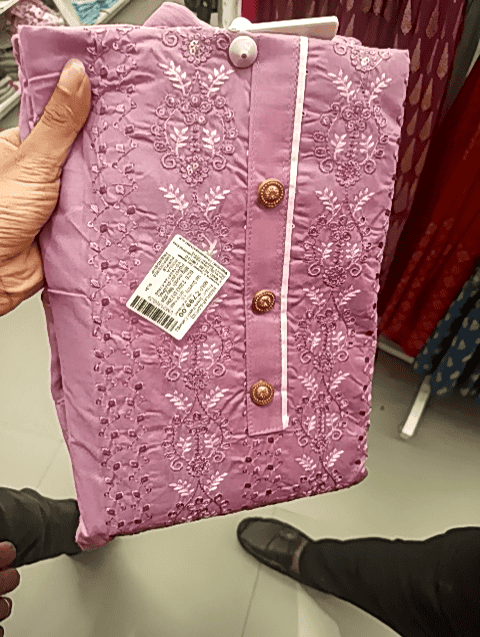 purple poly cotton ethnic dress - 21351859 - Standard Image - 0