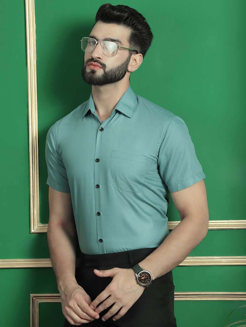 men short sleeves formal shirts