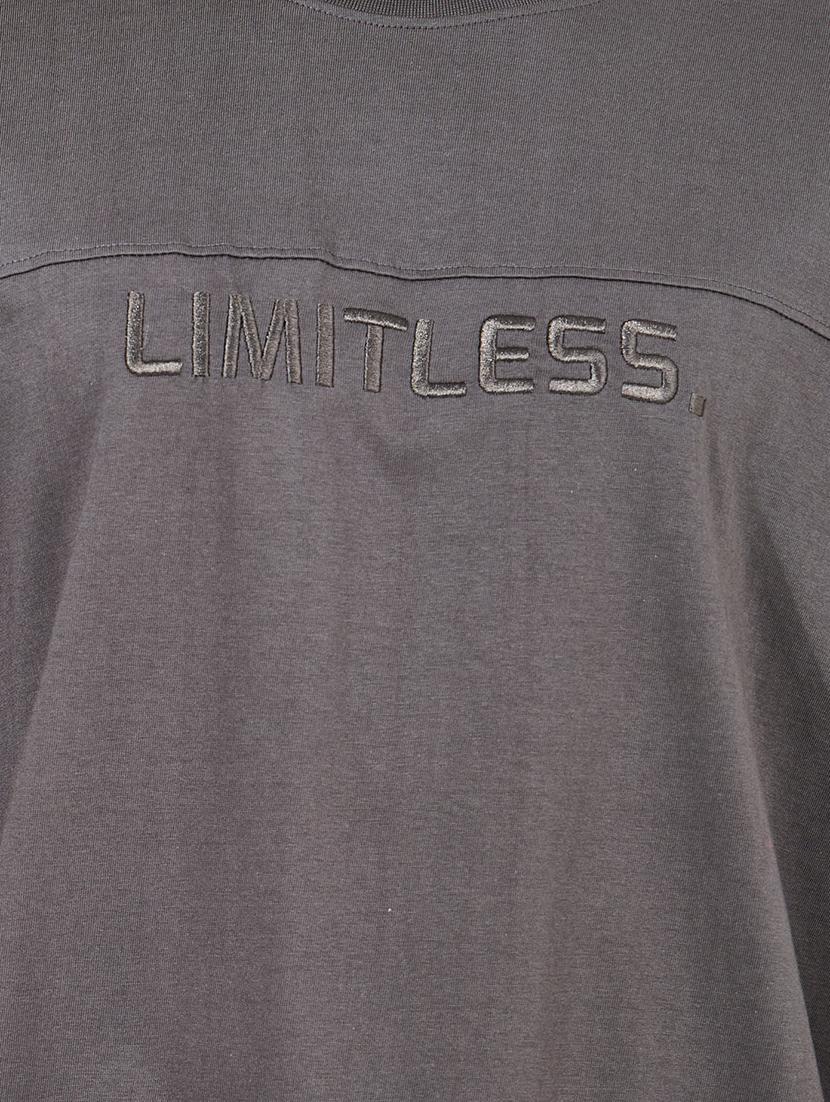 men grey cotton plain t-shirt - 21352116 - Standard Image - 3