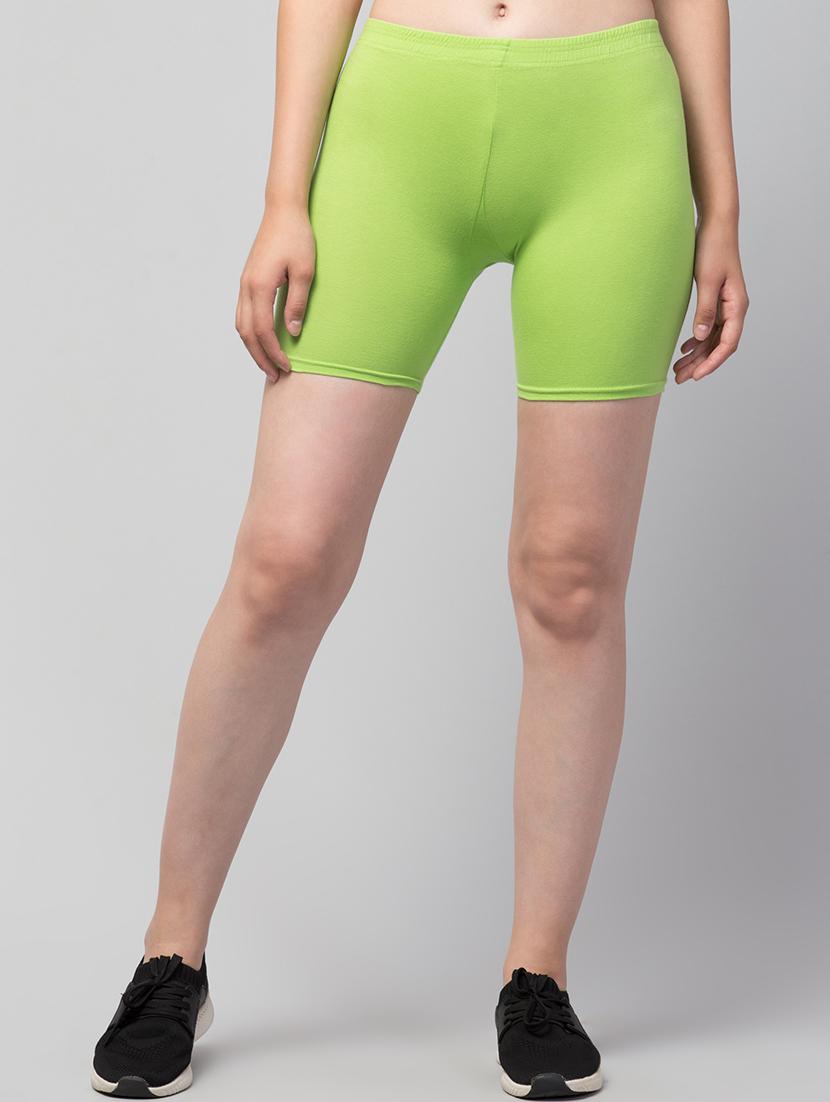 women's solid mid rise active wear shorts - 21352556 -  Zoom Image - 0