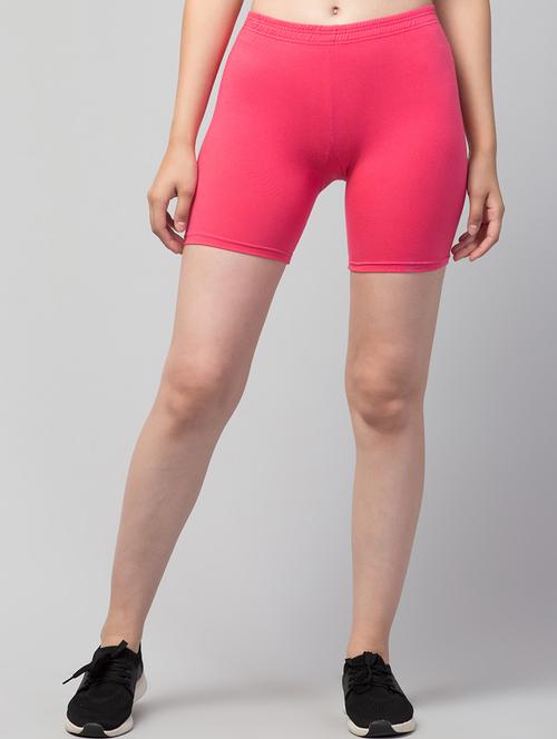women's solid mid rise active wear shorts - 21352719 -  Standard Image - 0