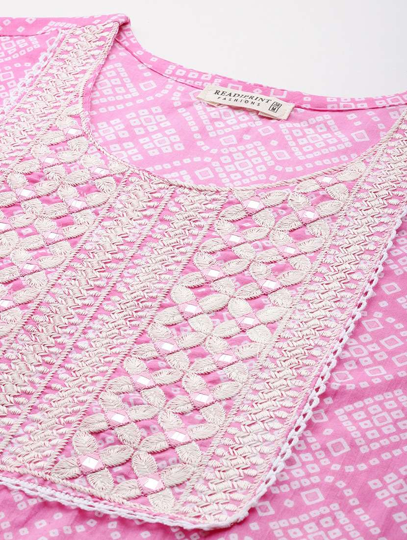 women three quarter sleeve kurta pant with dupatta set - 21352784 -  Standard Image - 5