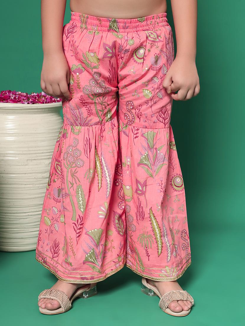 girls florals printed kurta sharara set - 21352851 - Standard Image - 3