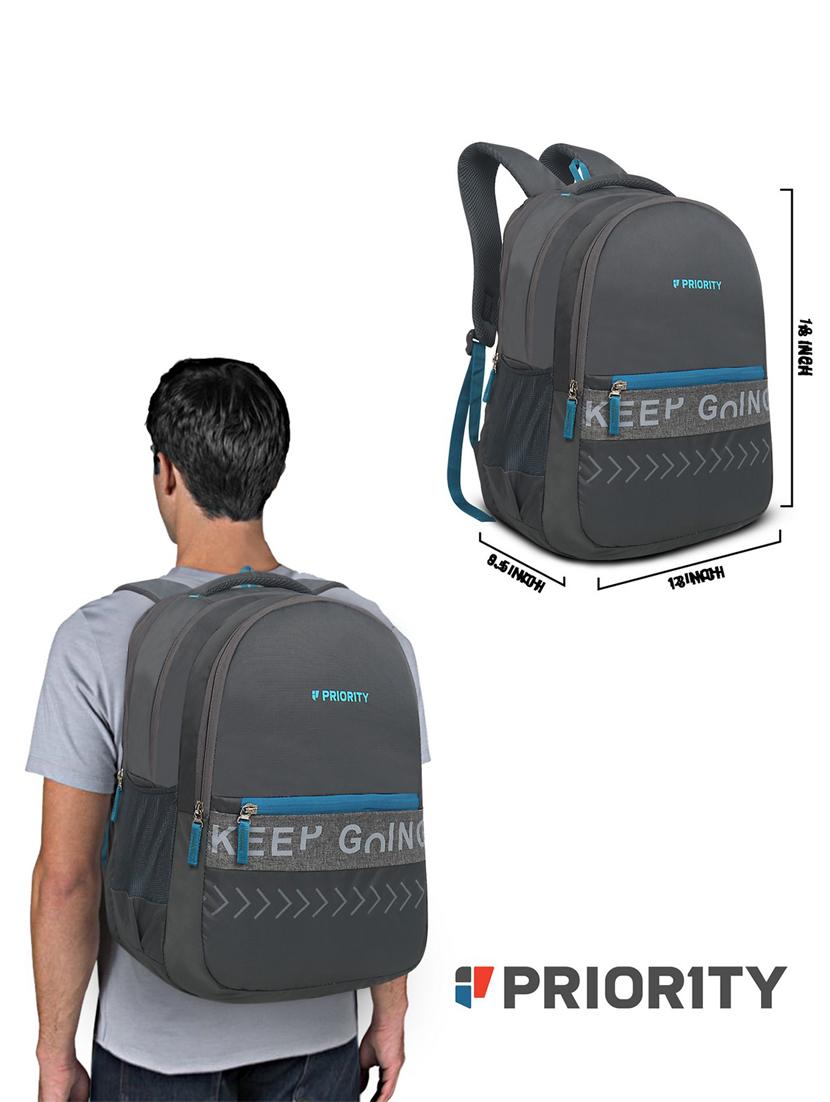 dark grey printed backpack - 21353577 - Standard Image - 5