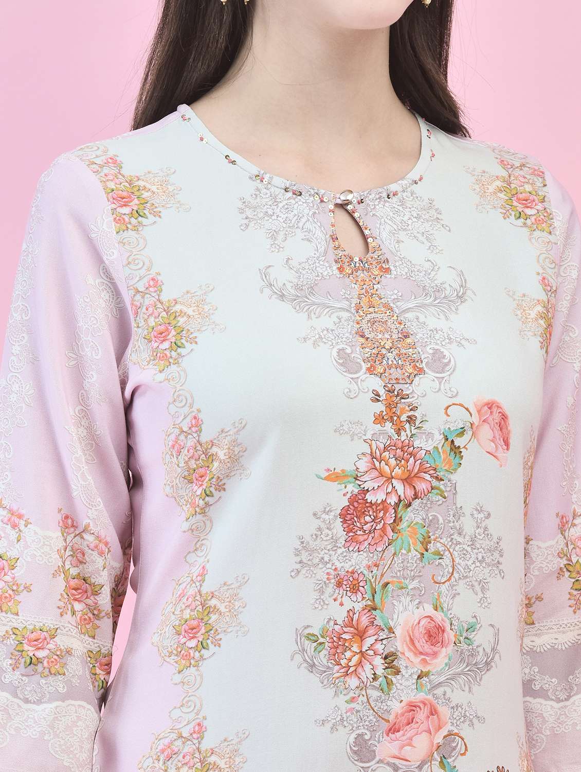 women floral printed kurta pant with dupatta set - 21353590 -  Standard Image - 5