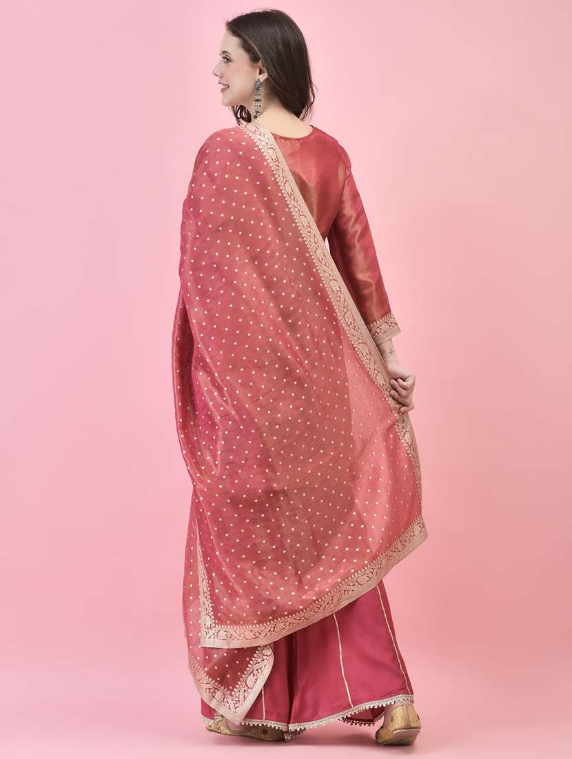 women long sleeve kurta sharara with dupatta set - 21353693 - Standard Image - 5