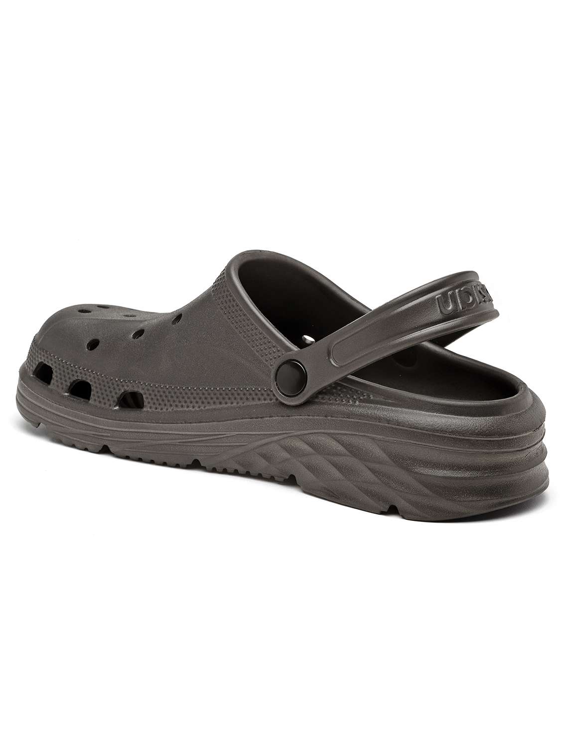 grey solid crocs clogs - 21353746 -  Standard Image - 3