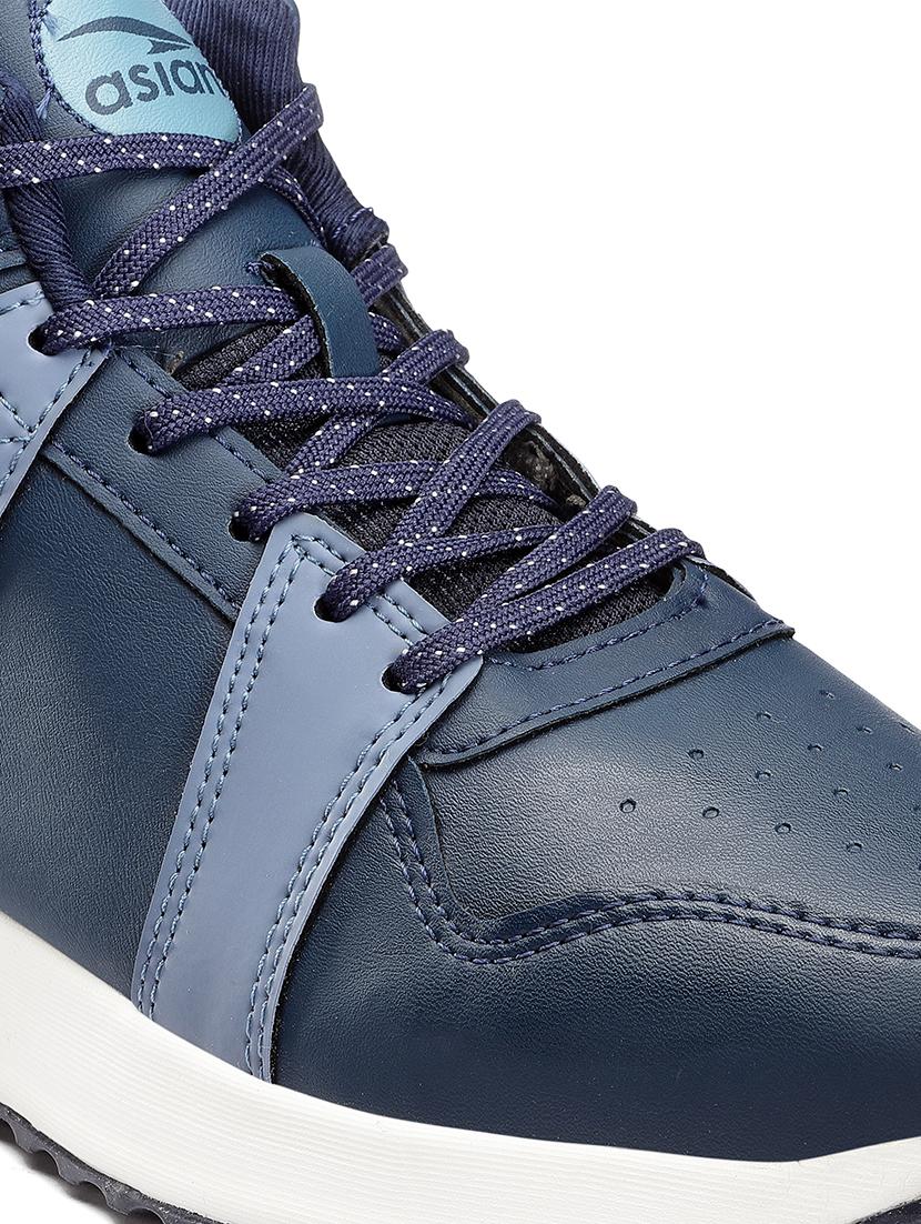 men blue lace up sneaker - 21353775 - Standard Image - 5