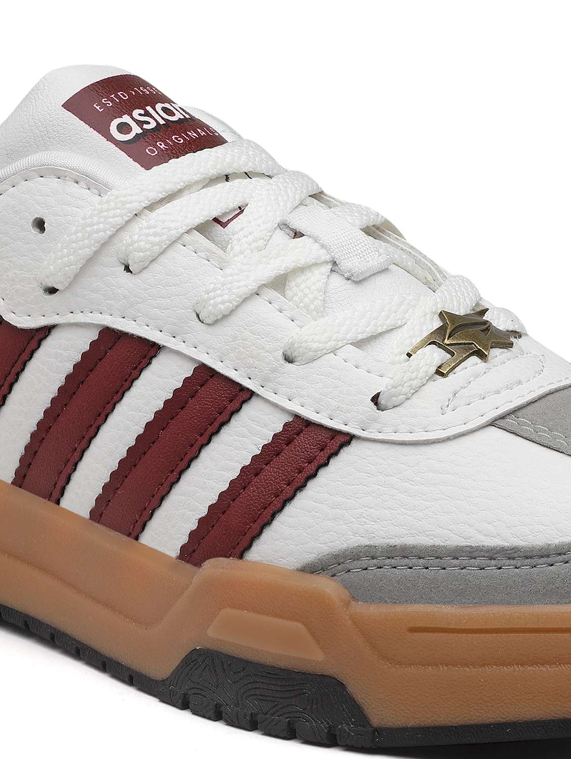 men white lace up sneakers - 21353779 - Standard Image - 5