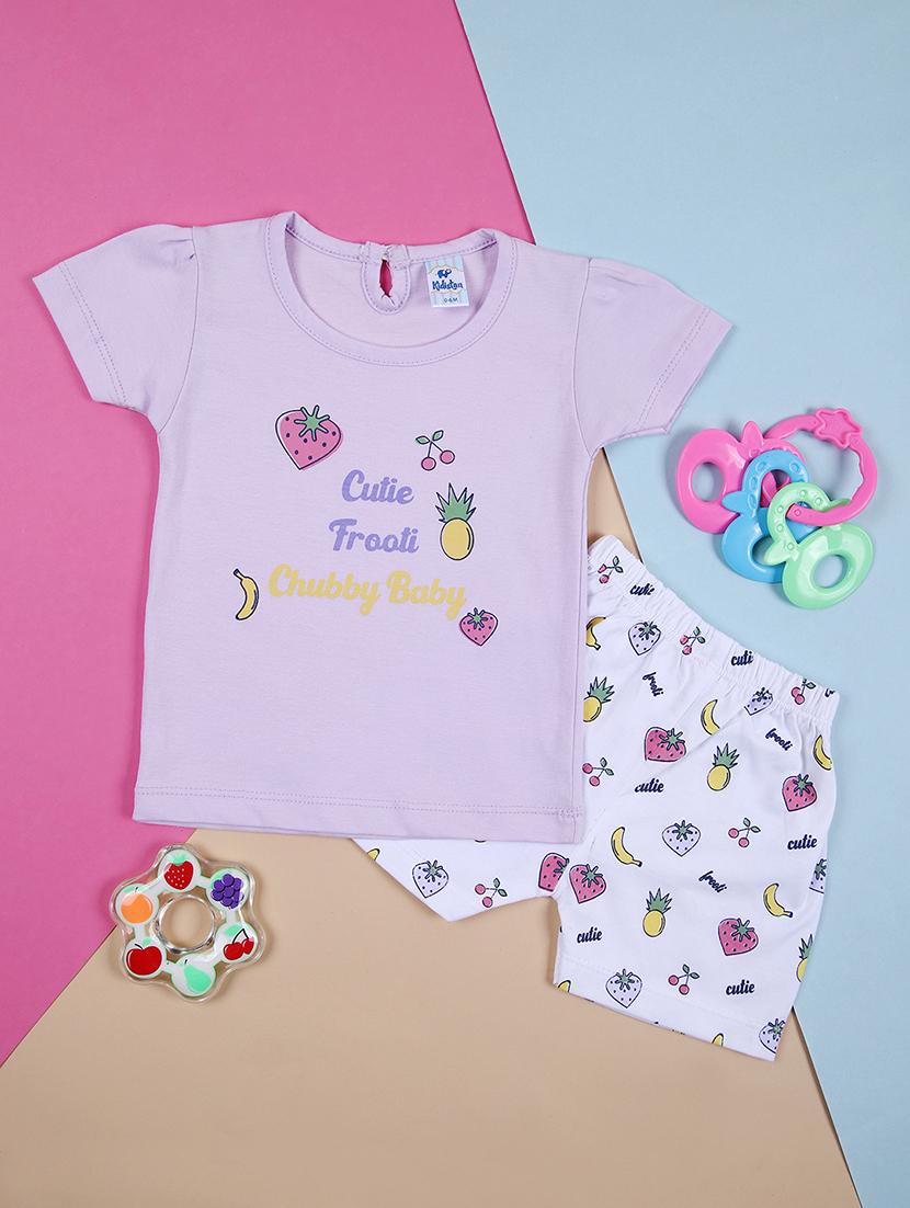 kids printed shorts twin set - 21353876 - Zoom Image - 0