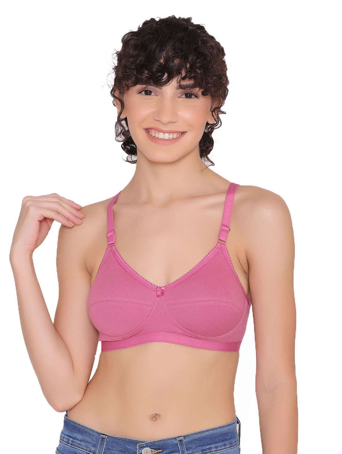 women pack of 3 cotton regular bra - 21354049 -  Standard Image - 3